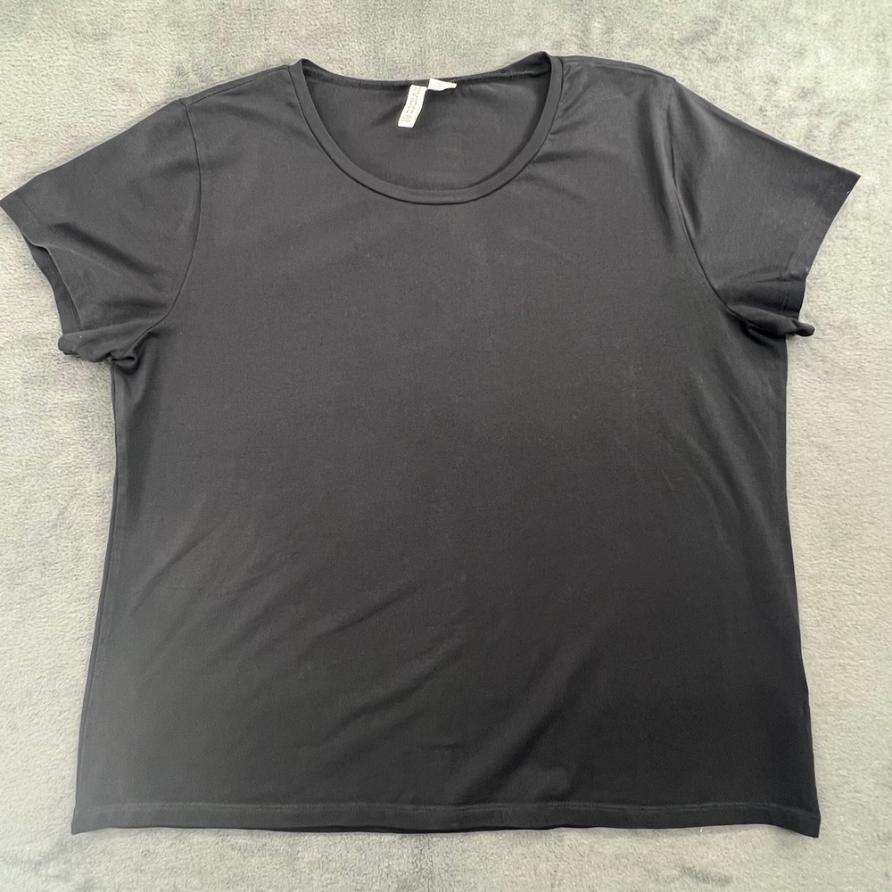 H&M Divided Black Basic Tee T-Shirt Womens XXL‎ Short Sleeve Casual Top
